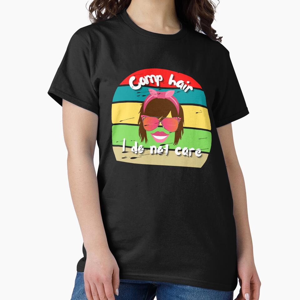 Camp Hair I Don't Care - Funny Camping Design by Sun Sand & Sea Art