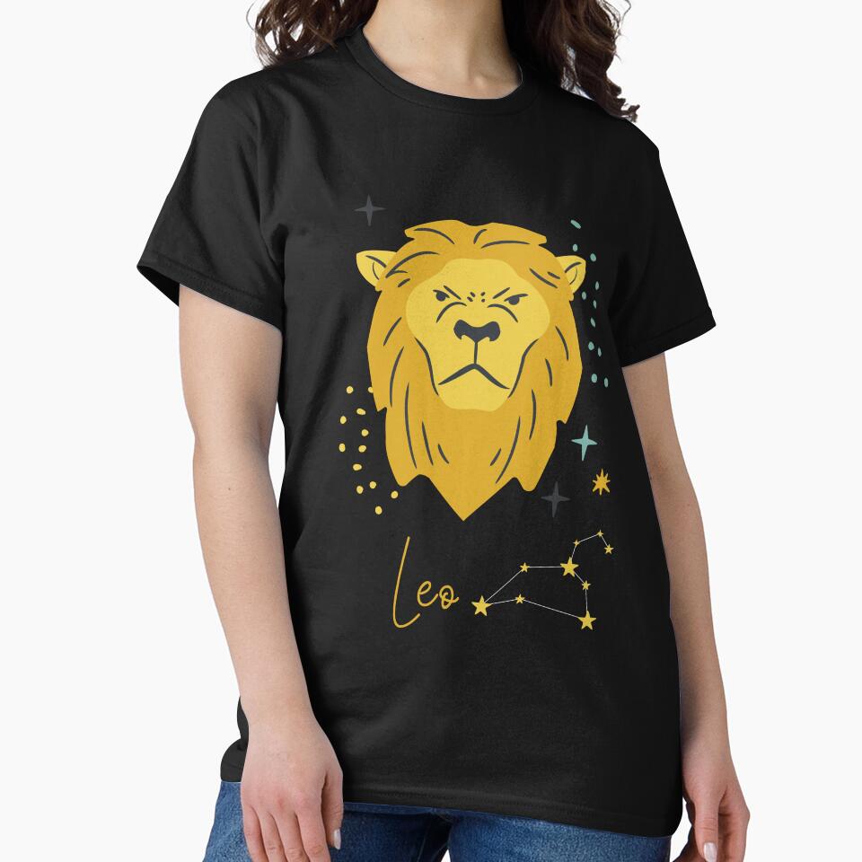 Boho Leo Zodiac Sign Art - Retro Celestial Lion by thegreatblip