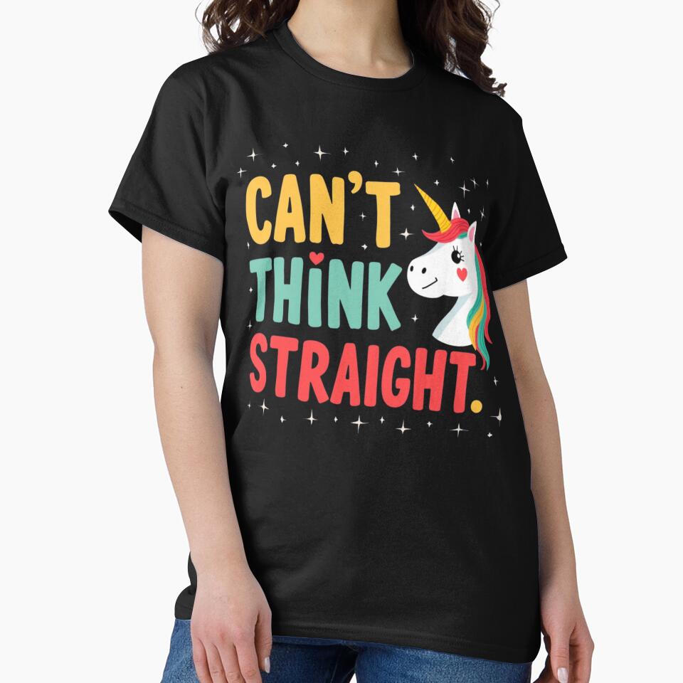 Can’t Think Straight Unicorn Design by PriyaMagic