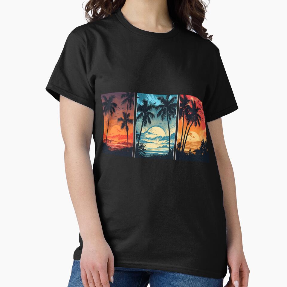 Retro Vintage Beach Sunset by Ujourney