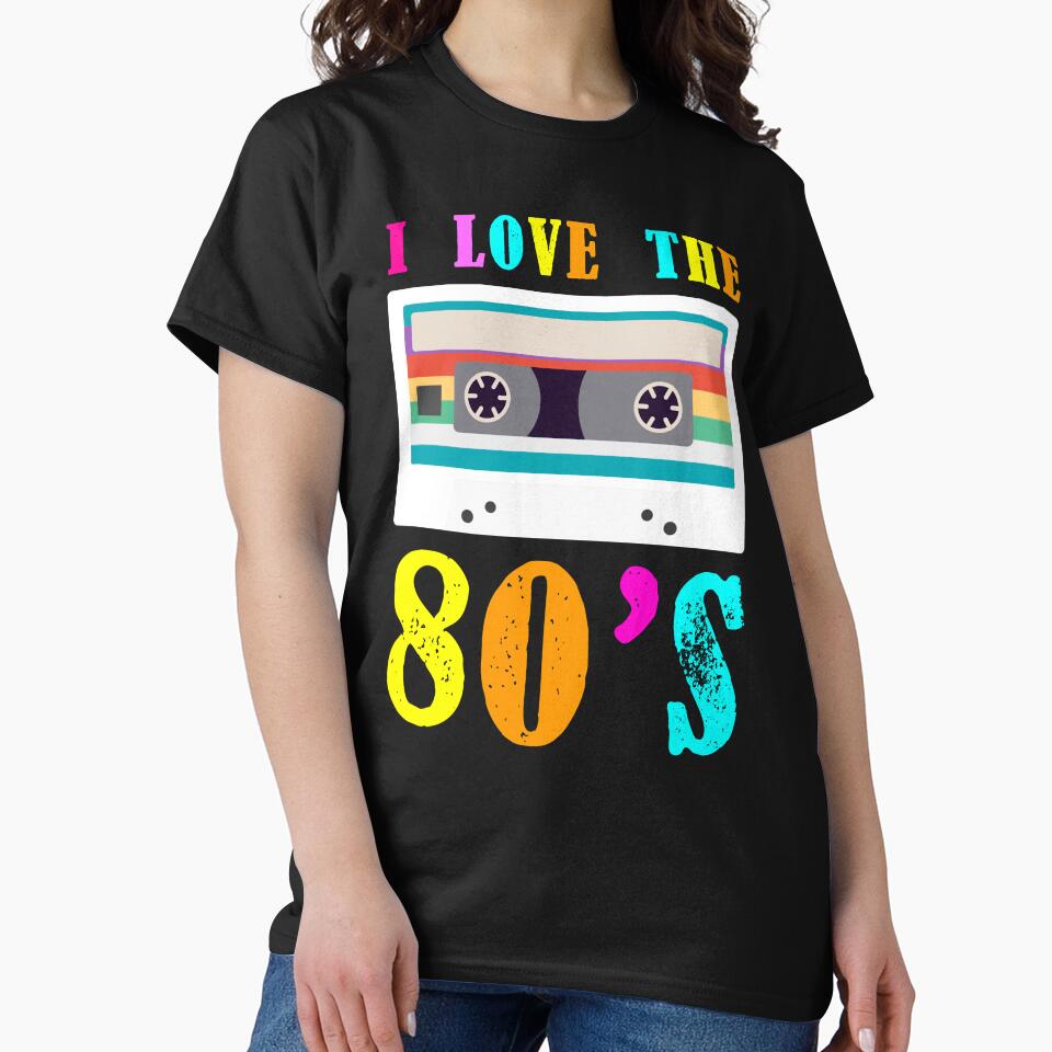 I Love The 80's Bright Colors by JukeLox