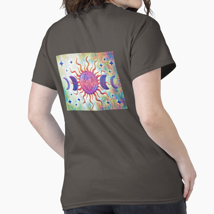 Celestial Sun and Moon Phases – Mystical Cosmic Art by LuckyLunaBoutique