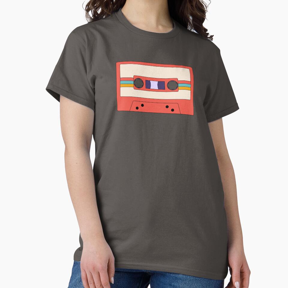 Cassette Tape Retro Music in the style of the 80s by ElenaJoyDesign