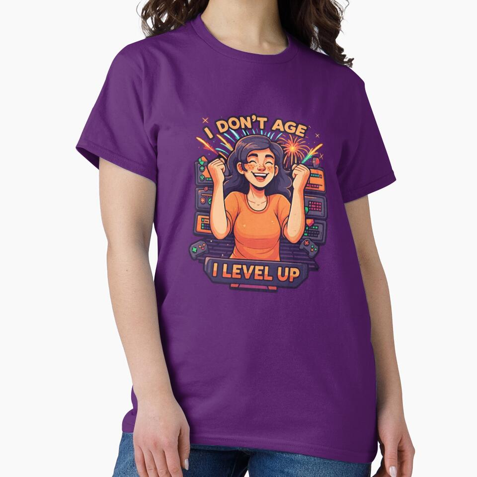 I don't age, I level up - WOMEN by Wise-Stickers