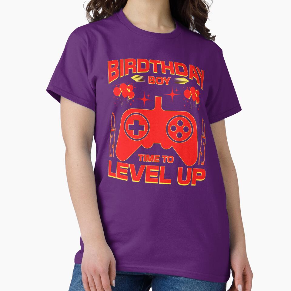 Gamer Birthday Boy Time To Level Up Video Game Controller by Abaseen