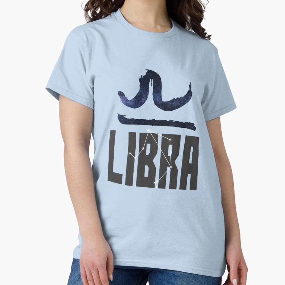 Libra Birthday Gift with Zodiac Sign Constellation and Symbol by TrndSttr