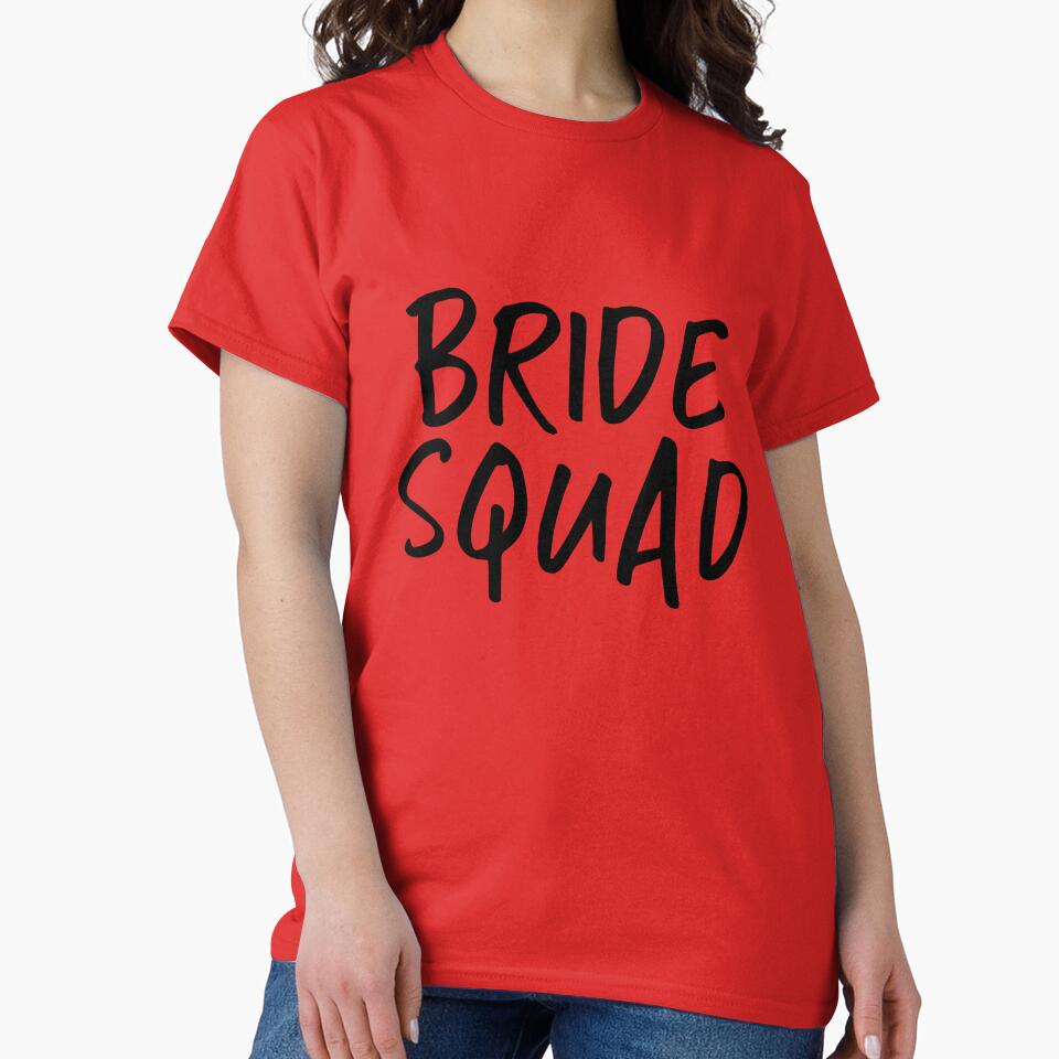 Bride Squad Bridal Shower Gift Idea Bachelorette Party Hen Do by CarbonClothing