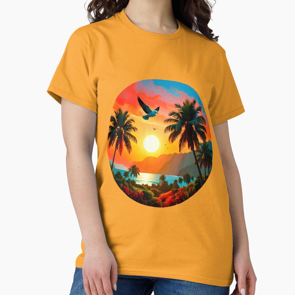 Birds in the beach sunset by Creative Visualize