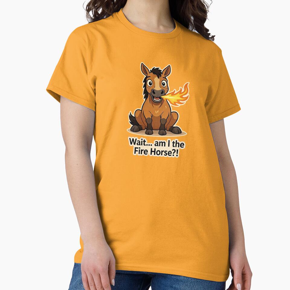 Wait… Am I the Fire Horse?! – Funny Fire-Breathing Horse Cartoon by SilentPowerArt