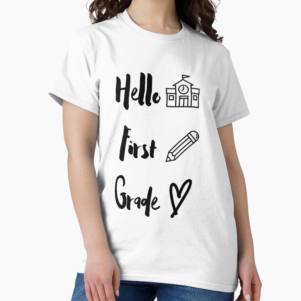 Hello first grade shirt by ghadirjo