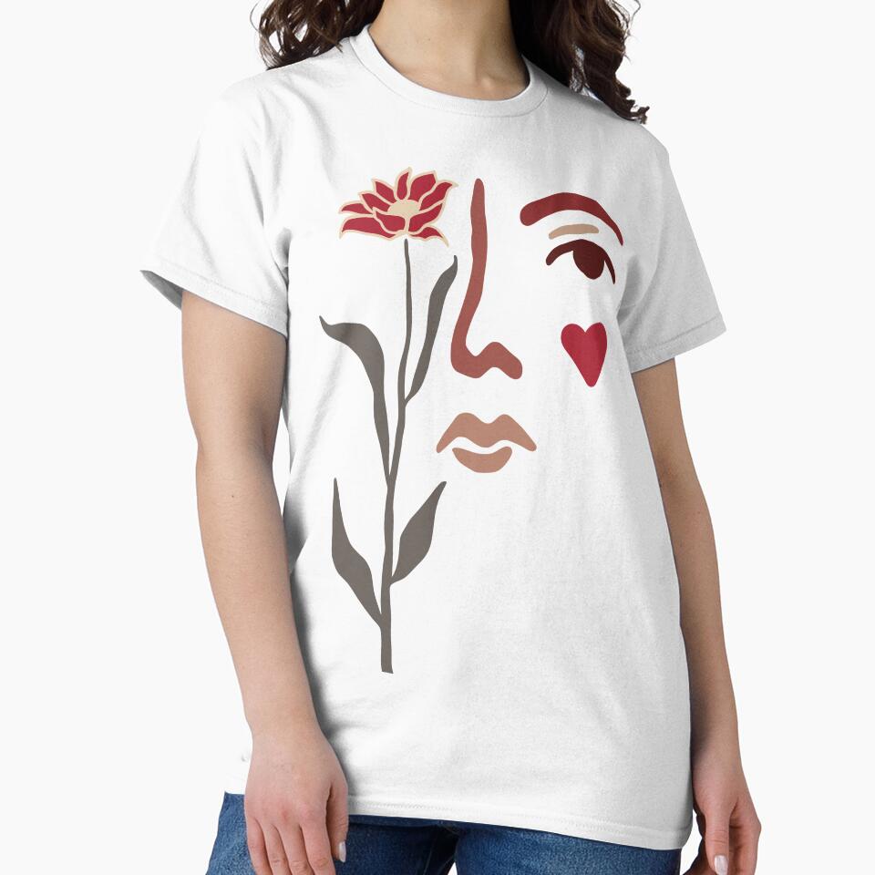 Minimalist Floral Face Line Art by Design Atlas