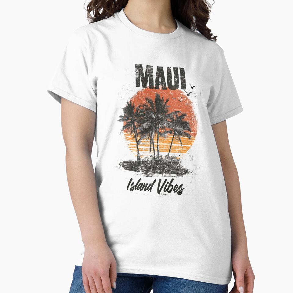 Maui Island Sunset Shirt by Blurbean
