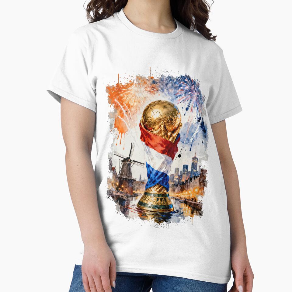 Netherlands Flag with Landmark by floverglowstudio