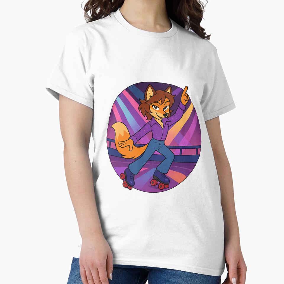 Disco Fox on Roller Skates – Funky Furry Vibes by CaliLuminos