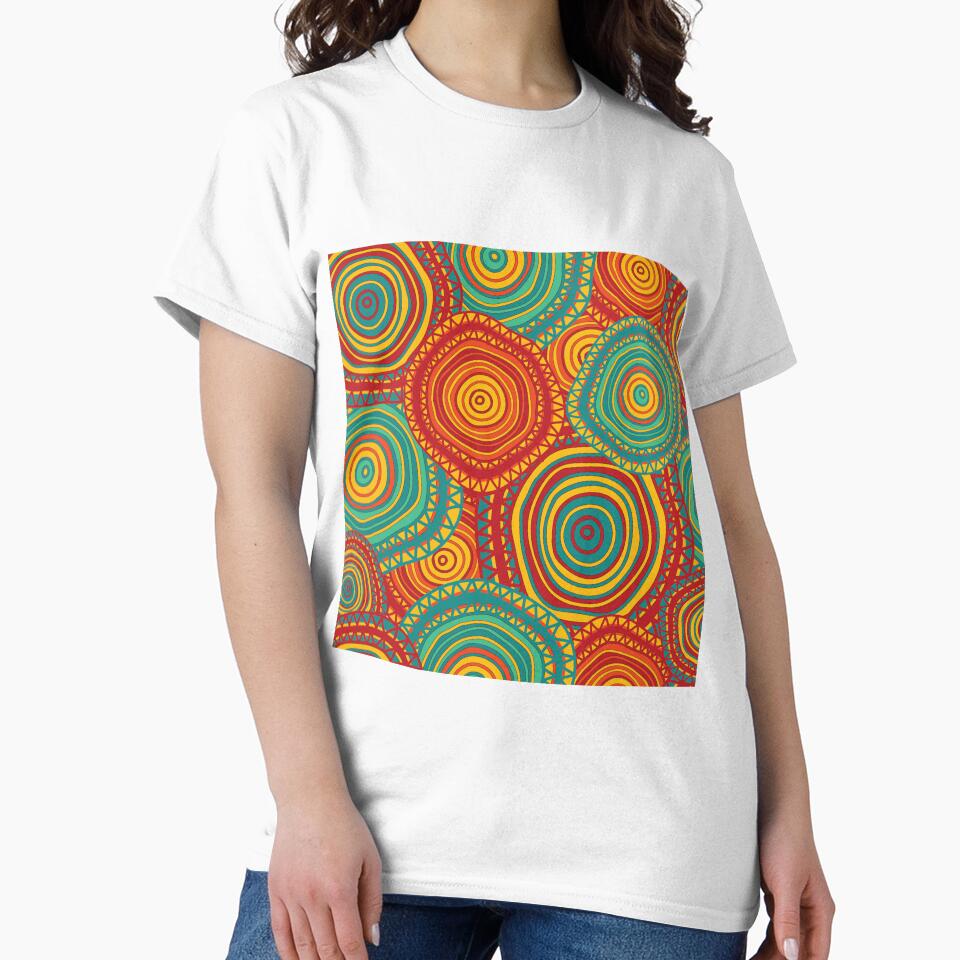 Ornamental doodle pattern in ethnic motives by kira-culufin