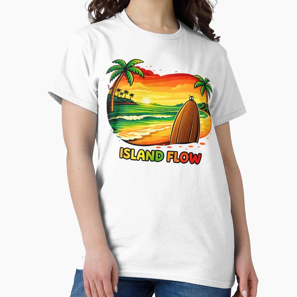 Island Flow Funky Sunset Beach Design by WhyNotZuK