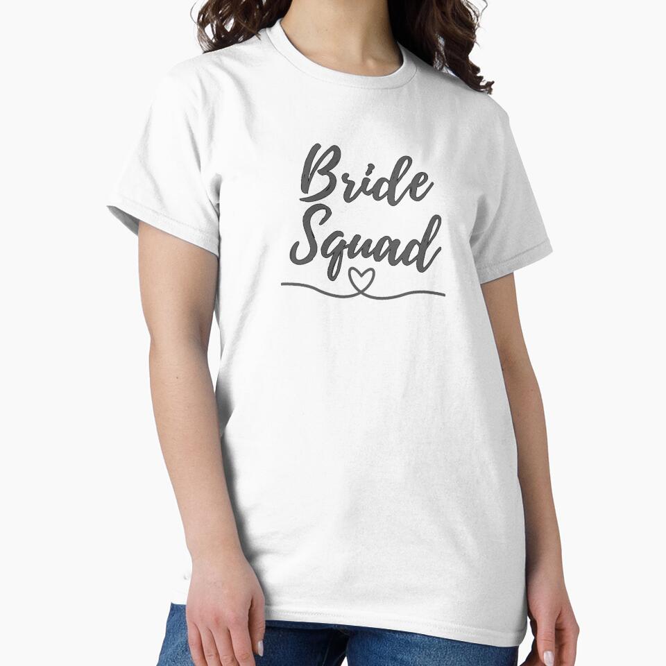 Elegant Wedding Bride Squad by DixieGirlStudio