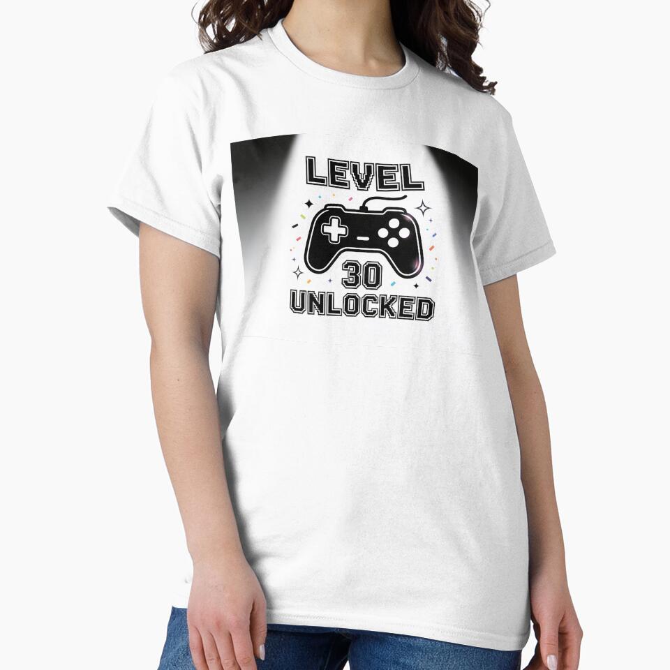 Level 30 Unlocked – Gamer Birthday Design by DesignPro4y