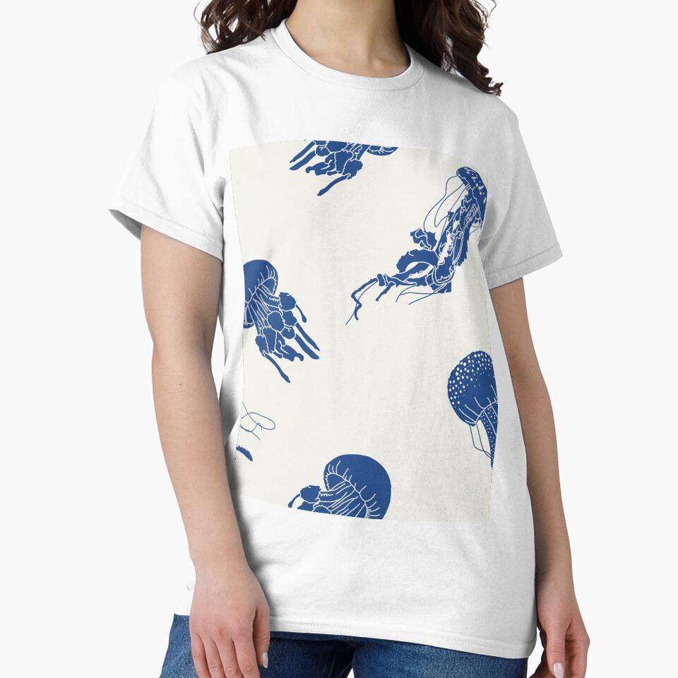 Navy Jellyish Seamless Pattern by Maygetsu