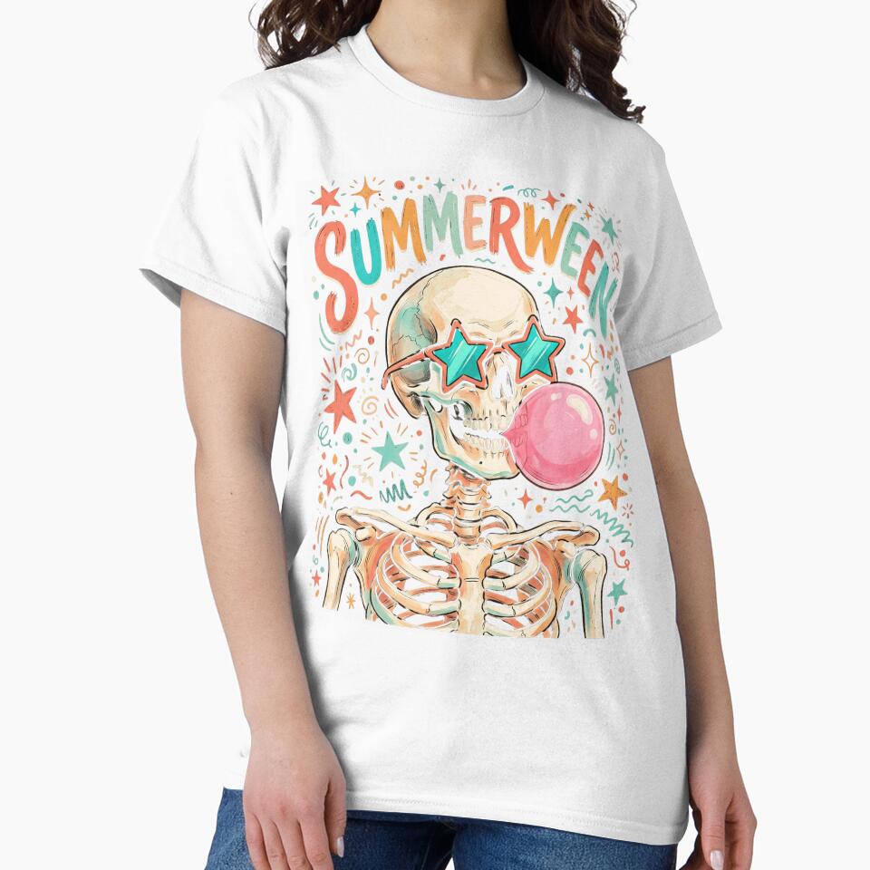 Spooky Cute Summer Skeleton Sunglasses Beach Sunset Design by NADIASHOP86