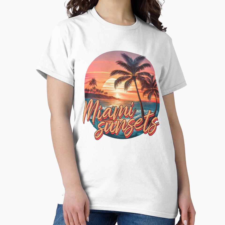 Miami Sunsets: Neon Skies, Ocean Vibes by pollosdesigns