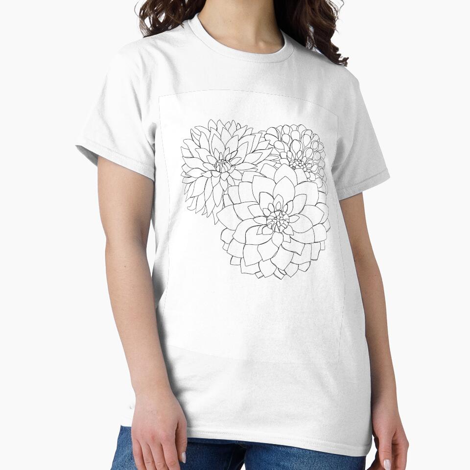 Dahlia floral illustration - Flora by TheColourStudy