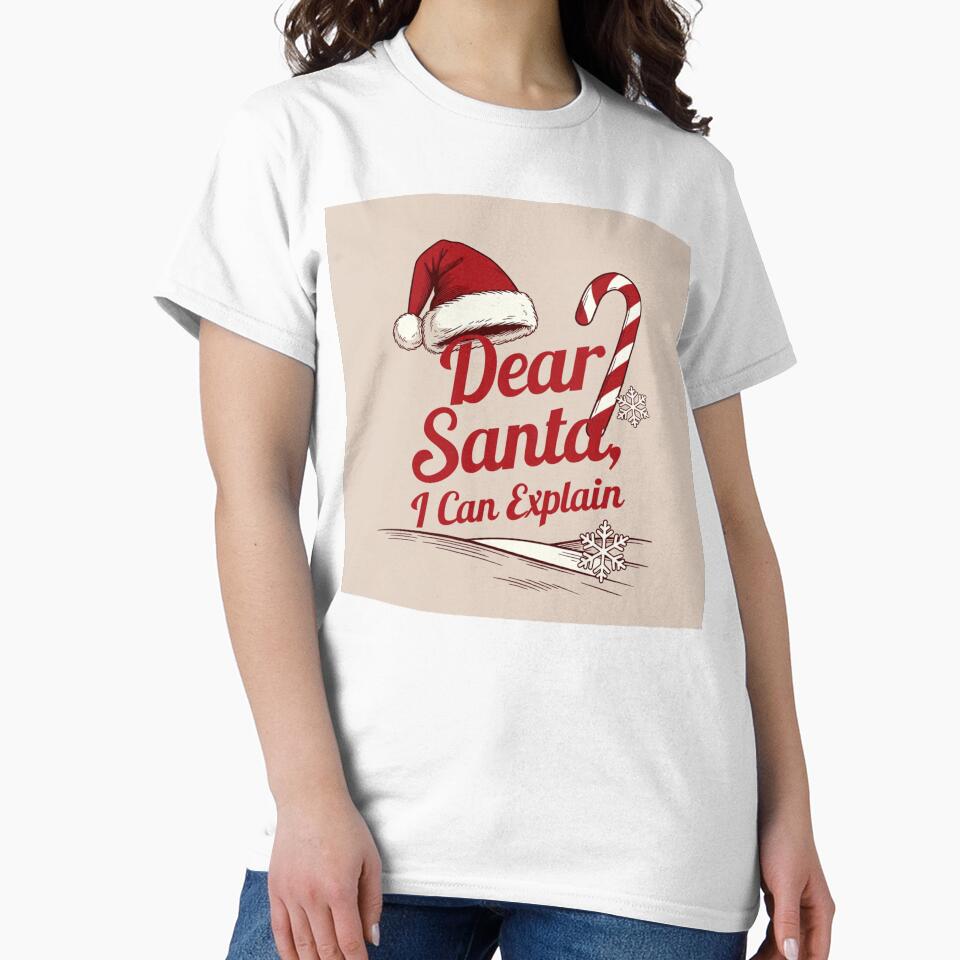 Funny Christmas Quote Dear Santa I Can Explain by DRstore95