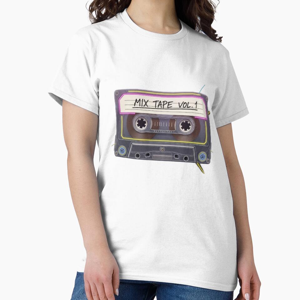 A black cassette tape with a white label and 'Classics' typed in bold by VerizalShop