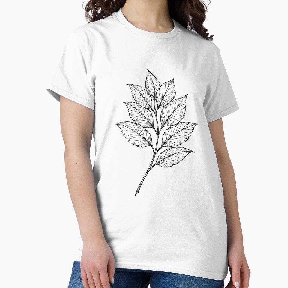 ? Redbubble Listing: Botanical Leaf Line Art by Tee Visions