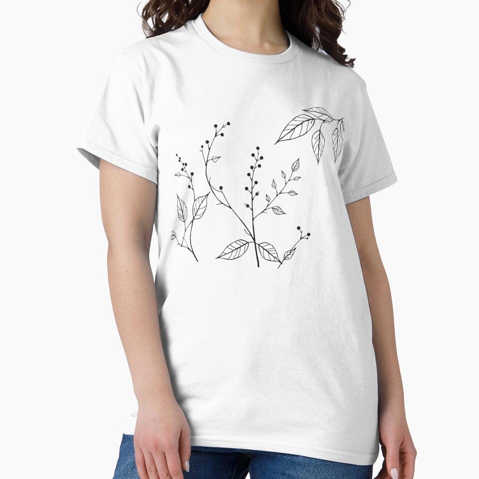 Minimalist Branch with Leaves by Pitujuck Kachanond