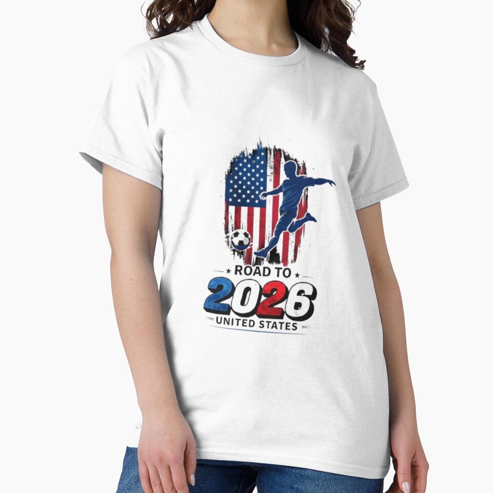 Road to 2026 Soccer - United States Flag Silhouette by Bulk order available