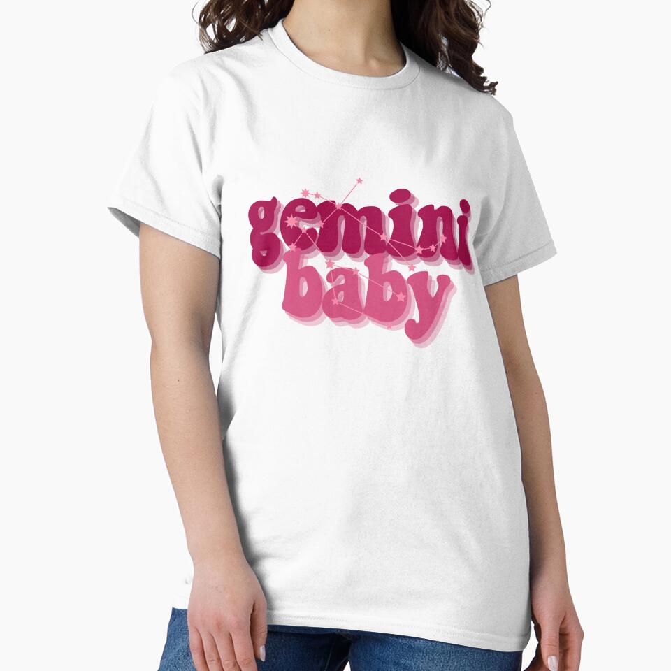 gemini baby zodiac sign design for tshirt sticker by Melszx