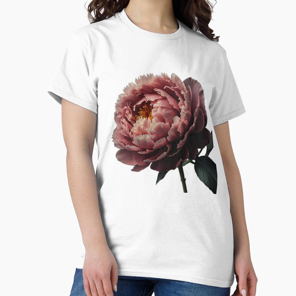 Peony Whisper – Minimalist Botanical Art by Simple Nature Studio