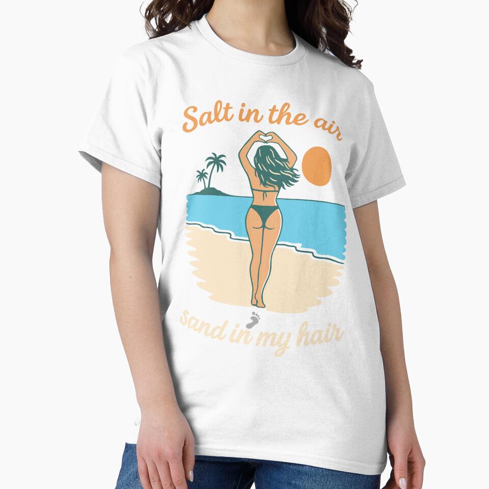 Beach Vibes – Salt in the Air Sand in My Hair by SnappyPNG