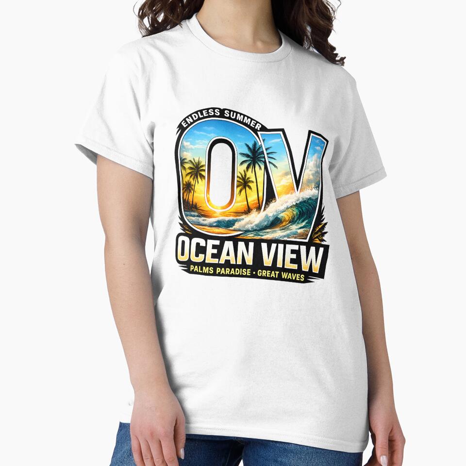 Endless Summer Ocean View Tropical Sunset Typography Paradise Vibes by Thread-Riot