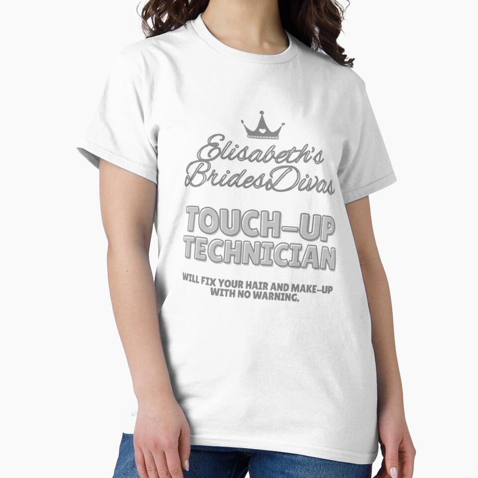 BridesDivas Series: "Touch-Up Technician" in Silver Sparkle by Inktypolis