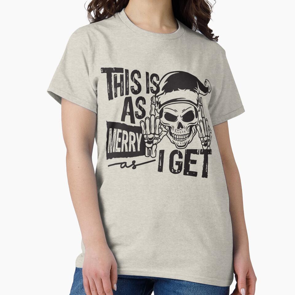 Sarcastic Christmas Skull by Pratiksha Muir