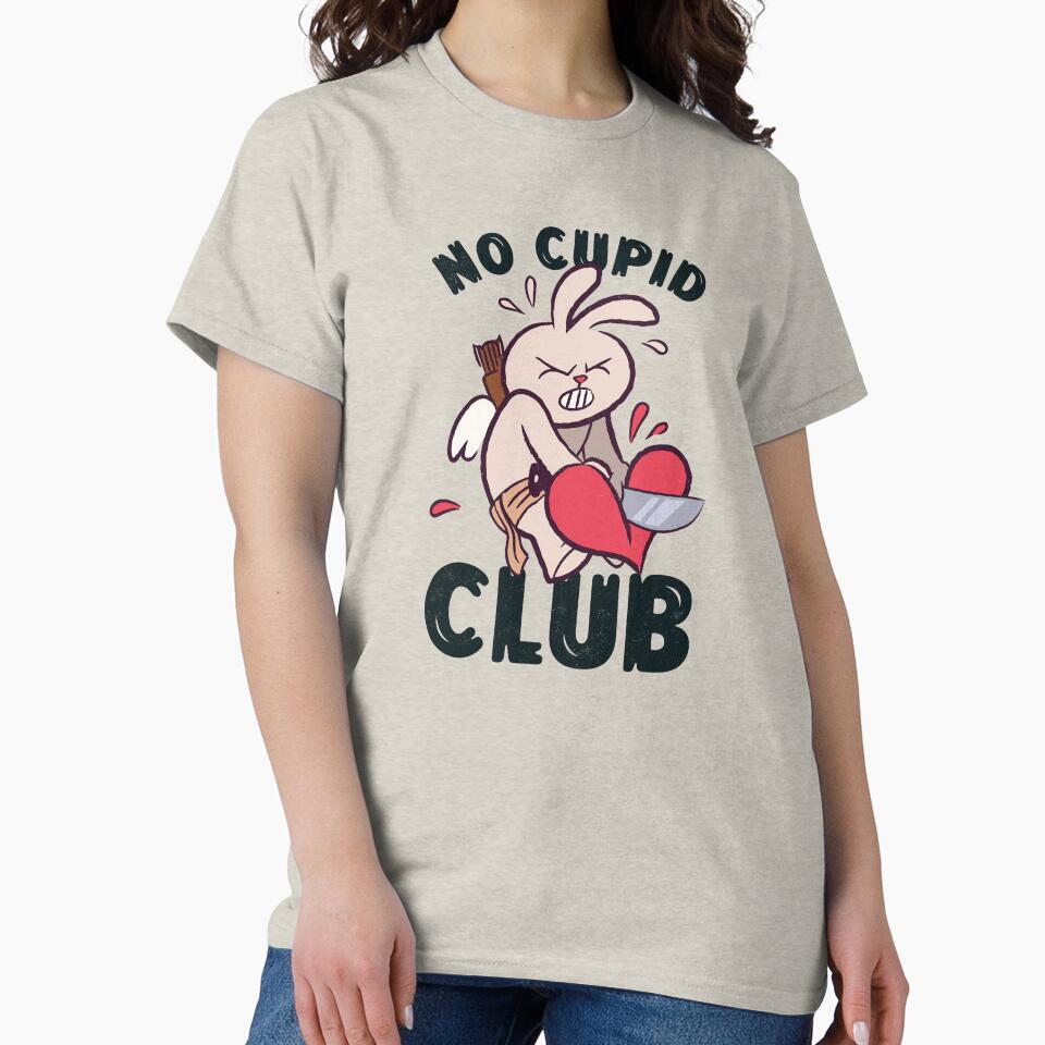 No Cupid Club Anti-Valentine's Rebel Bunny by ElLocoMus