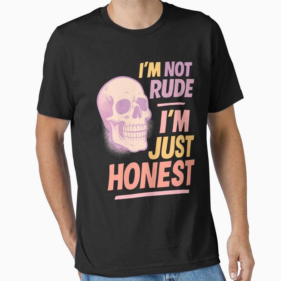 I’m Not Rude, I’m Just Honest – Skull Sweet and Spooky Pastel Goth Halloween Design by baggycatsworld