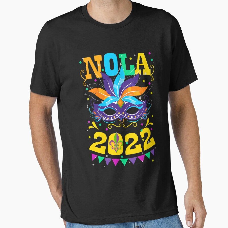 NOLA 2022 Mardi Gras New Orleans Souvenir Carnival Mask by RikoAiba