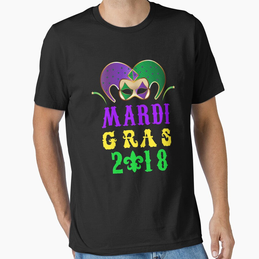 Mardi Gras Costume Shirt Beads Louisiana by PopArtDesigns
