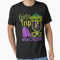 Girls Trip New Orleans 2024 Mardi Gras Mask Friends Vacation Birthday Party by WildAuraArt