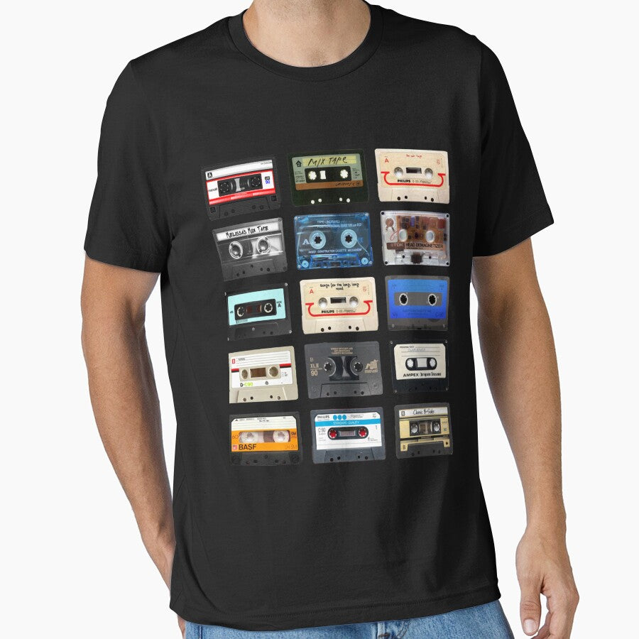 Retro Cassette Tapes Mix Tape Collage Vintage Music by HOCKXIMENA1