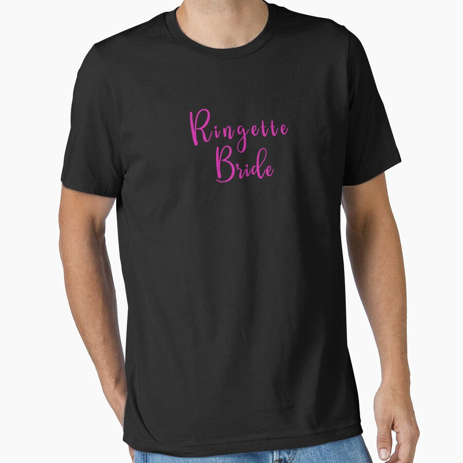 Pinkish Ringette Bride: Embrace Unity and Shine as One with Captivating pink Text by EmeraldeaArt
