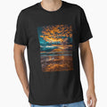 cloudy ocean sky at sunset by ocean-wave