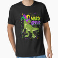 Mardi Grawr T Rex Dinosaur Mardi Gras Beads Mask Costume by JodyBoling