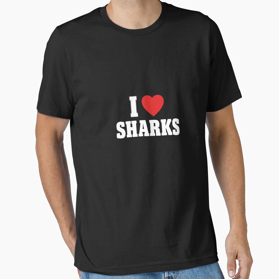 I Love Sharks Marine Life Ocean Animal Lover by SofiBlair