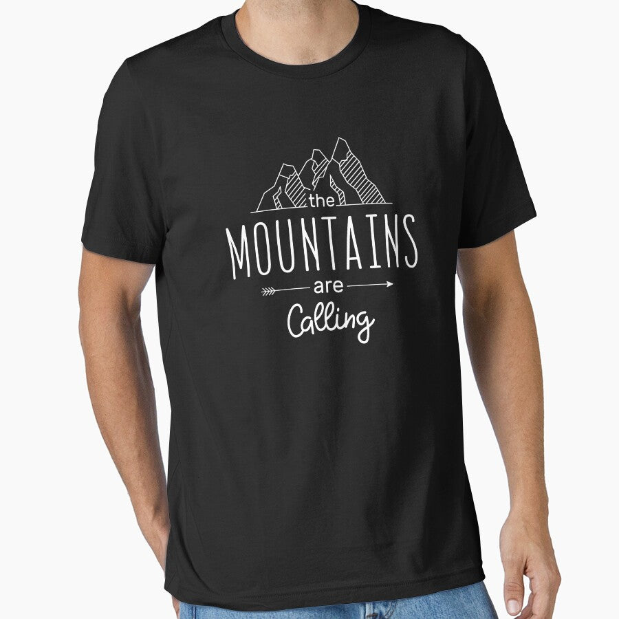 Mountainss Funny Humor Ladies Girl Womens Mens Gift Present Hiking The mountains are calling Climbing Hiker Trail, FT303 by MentDesigns