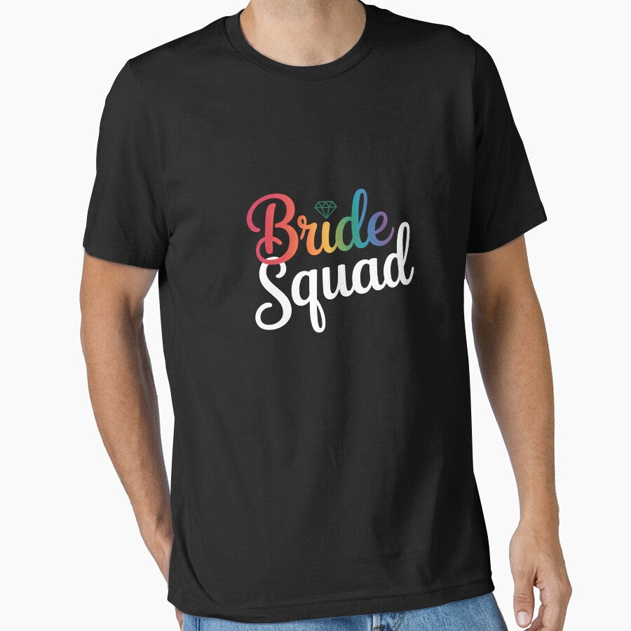 Bride Squad LGBT Rainbow Flag Lesbian Bachelorette Party by TrinaEspinoza