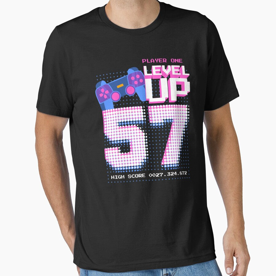 Player One Level Up 57 by patternprint1